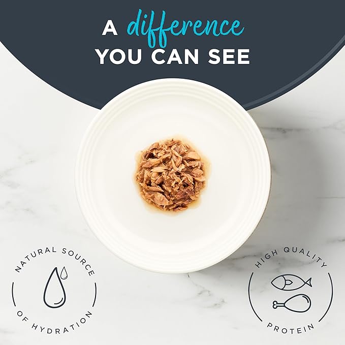 Reveal Natural Wet Cat Food, 24 Count, Grain Free, Limited Ingredient Canned Food for Cats, Ocean Fish in Gravy, 2.47 oz Cans