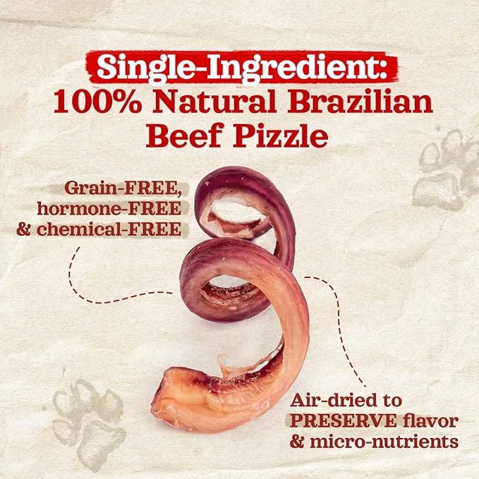 Natural Farm Odor-Free Curly Bully Sticks (10-12 Inch, 5 Pack), Fully Digestible, 100% Beef Pizzle Chews, More Engagement & Fun, Grass-Fed, Non-GMO, Fully Digestible - Best for Small & Medium Chewers