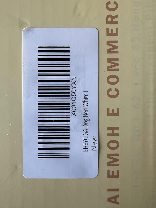 EHEYCIGA Orthopedic Dog Beds for Large Dogs with Removable Washable Cover for Crate, Beige, 35x23