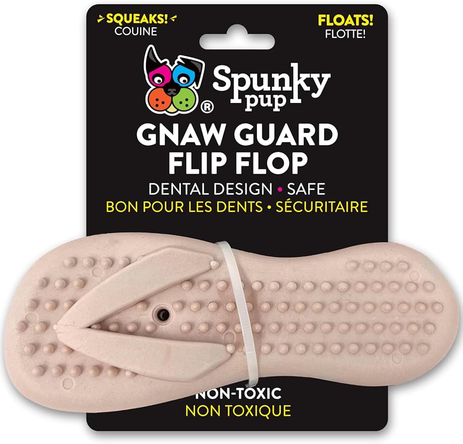 Gnaw Guard Squeaky Toy, Flip Flop