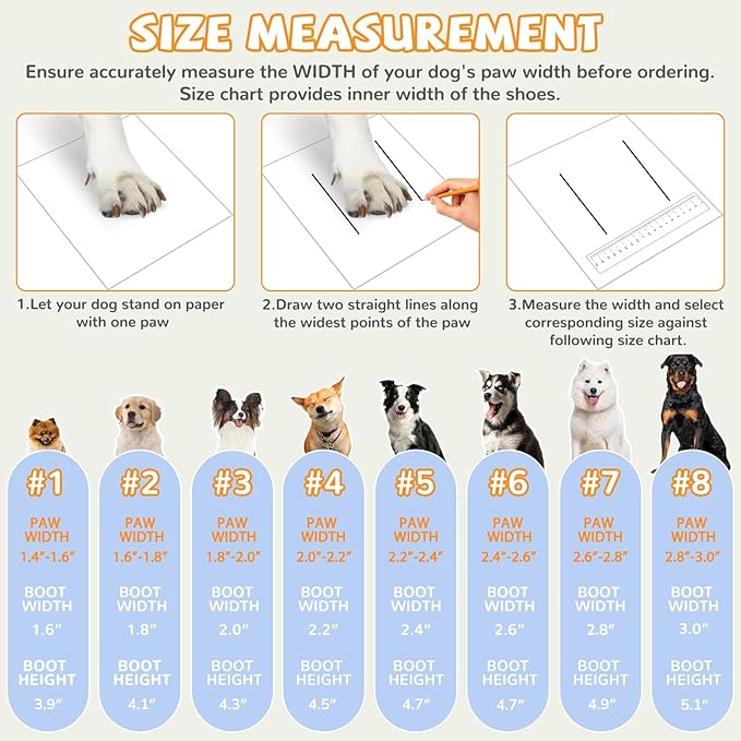 Dog Shoes for Medium Large Size Dogs, Breathable Dog Shoe for Hot Pavement, Dog Booties and Paw Protectors to Prevent Licking, Anti-Slip Dog Boots with Reflective for Summer, Hiking, Snow (Size 7)