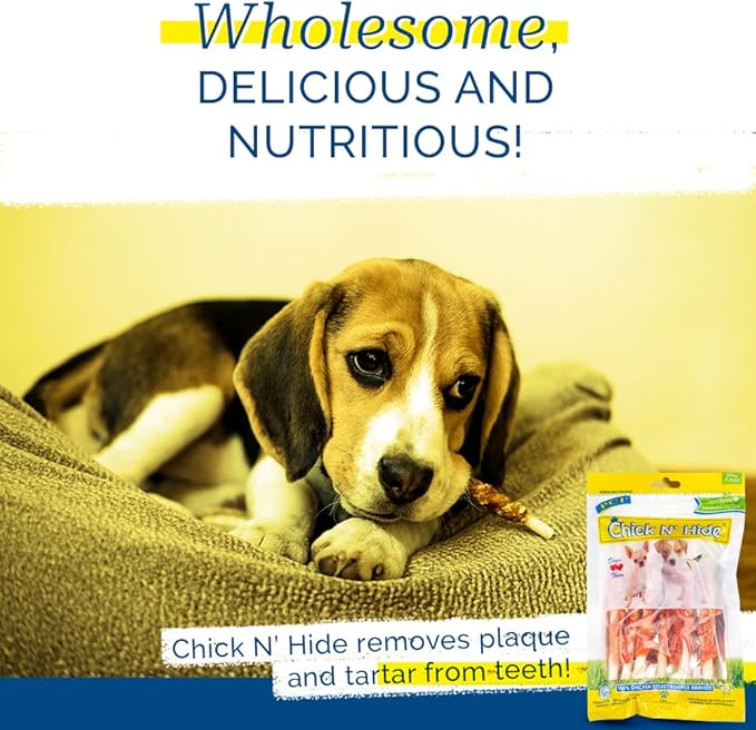 Pet Center Chick n' Hide 6 Count Dog Treats, Pack of 12