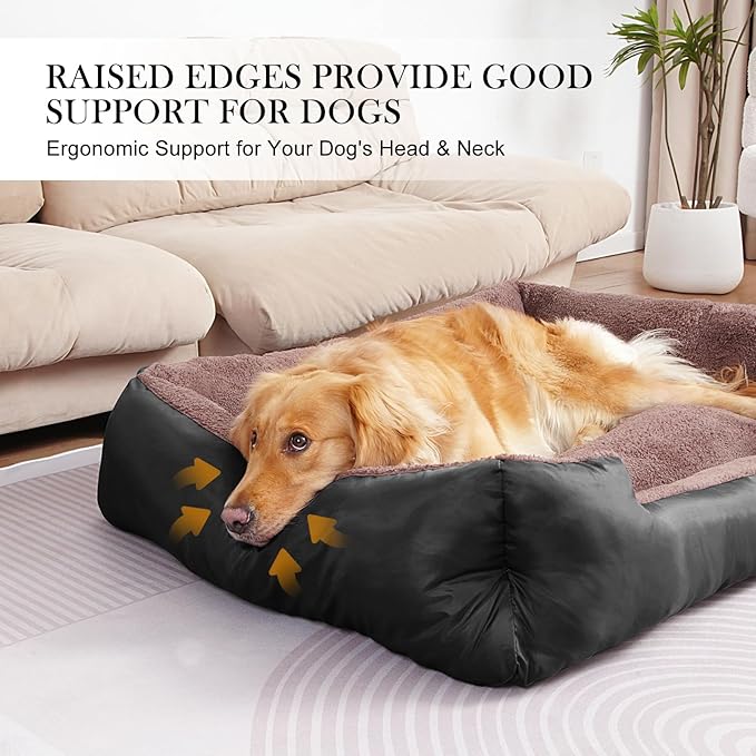 Dog Bed for Large Dogs, Large Dog Bed, Warming Soft Pet Bed, Durable Pet Bed with Anti-Slip Bottom