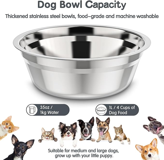 Elevated Dog Bowls Large Breed XIAZ Raised Dogs Bowl Stand Large/Medium Sized Dog 1L Food Water Bowl Stands 5 Heights Adjustable 9/11/12/16in Grey Pet Feeder Dish Station
