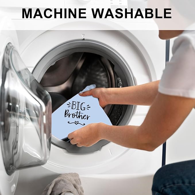 Big Sister&Baby Security in Training Dog Bandana, Dog Bandanas for Dogs Pet Accessories for Dogs Lovers Pregnancy Reveal Ideas, Soft Triangle Scarf for Small Medium Large Dogs (Big Brother Blue)