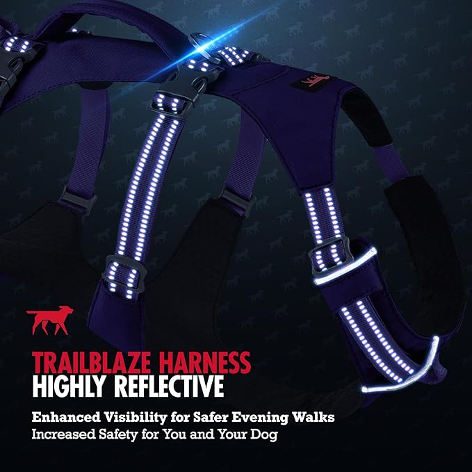 Tuff Pupper Escape Proof Dog Harness for Extra Large Dogs | No Pull Lightweight Adjustable Harness | No Escape Multifunctional Outdoor Pet Gear | Strong Durable Breathable | Secure Comfortable Fit