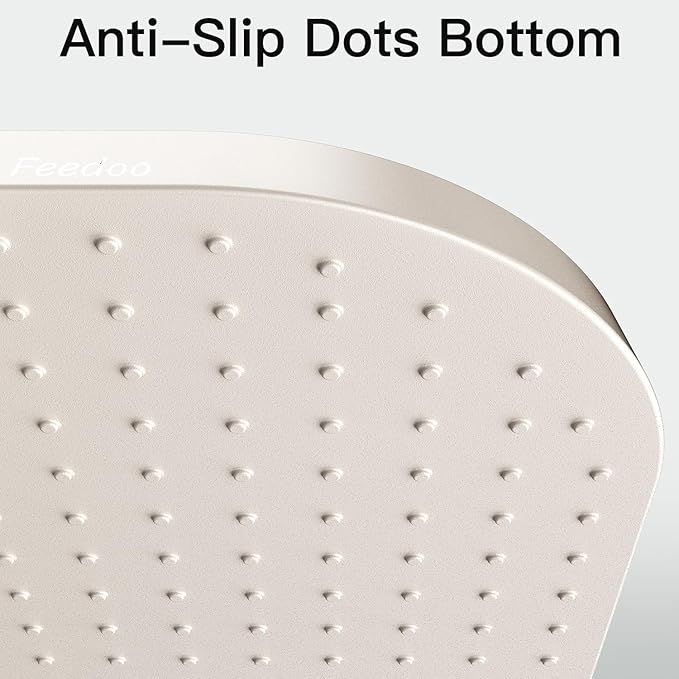 Pet Feeding Mat [Warped Resistant Raised Edge], Water-Proof Silicone Placement for Food Water Bowls, Anti-Slip Base Protect Floor, BPA-Free&Dishwasher-Safe [23.5x13.5inch Large, White Sand]