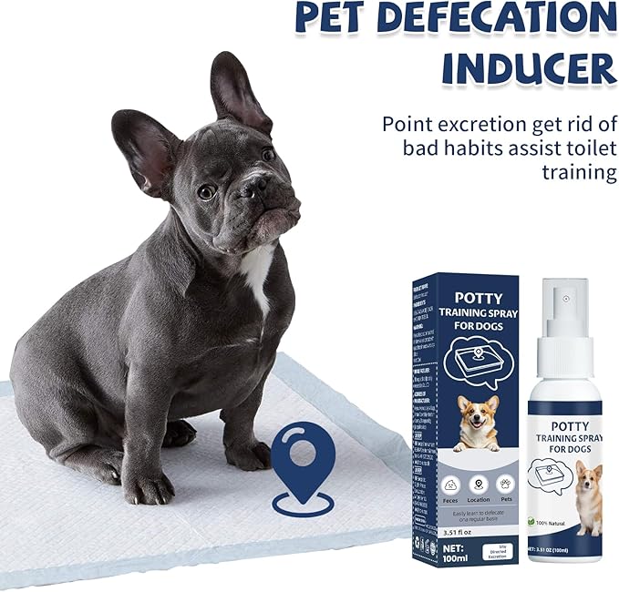 Potty Training Spray for Dogs,Puppy Potty Training Spray,Address Canine Inappropriate Elimination Habits | Proven HousebreakiHousebreng Methods for Indoor & Outdoor Environments 3.51 Oz