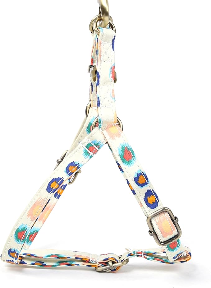 Angie and Allie Organic Cotton Personalized Step in Dog Harness,Custom Dog Halter Vests,Adjustable No Pull Canine Halter Harness for Small Medium Large Dogs