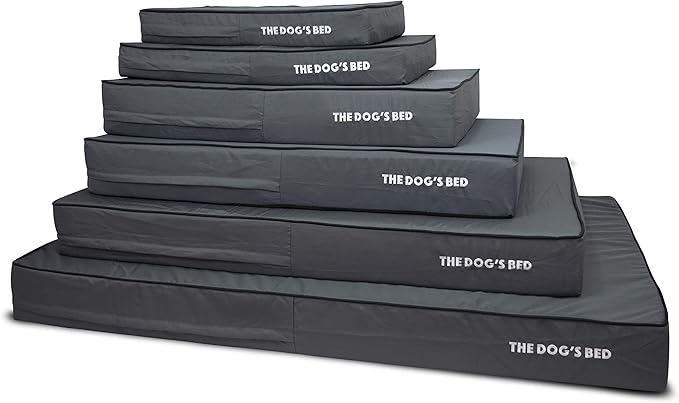 The Dog’s Bed Orthopedic Memory Foam Dog Bed, XXL Grey & Black, Waterproof, Supportive Dog Bed with Replaceable Covers