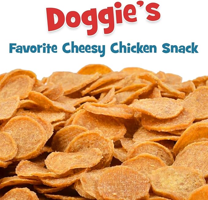 Chip's Naturals Doggie Chicken Chips Large 15 oz All Natural High Protein Low Calorie Healthy Dog Treats, Grain Free Gluten Free USDA Inspected & Approved Chicken Treat for Dogs, Pet Supplies
