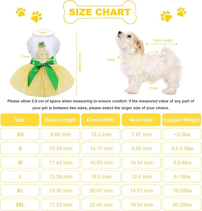 Dog Dress for Spring Summer, Small Dogs Girl Skirt Female Puppy Dresses Pet Yorkie Chihuahua Tulle Dress,Birthday Party Lace Costume Tutu Apparel