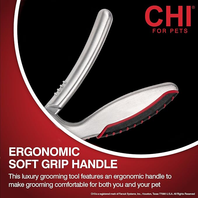 CHI for Pets Guillotine Nail Clipper for Dogs - Safe and Easy Dog Nail Cutter with Ergonomic Handle - Pet Grooming Tool for All Breeds - Effective Dog Claw Trimmer