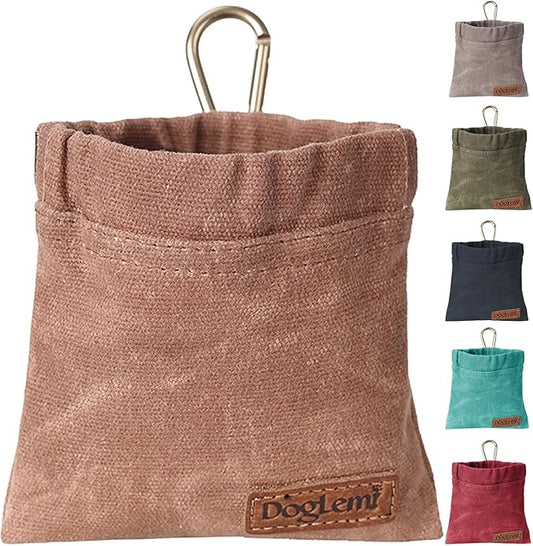 ETIAL Dog Treat Pouch,Portable Puppy Dog Training Treat Bag,Hand Free Dog Walking Bag,Auto Closing Pet Feed Snack Reward Pocket,Dog Food Dispenser for Pet Puppy Travel or Outdoor Use