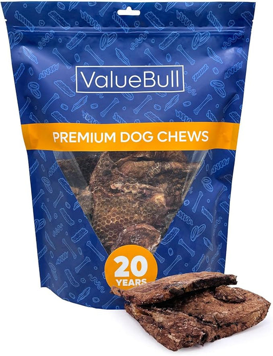 ValueBull Beef Lung Wafers, Premium 2 Pounds - Angus Beef Dog Treats, Grass-Fed, Single Ingredient