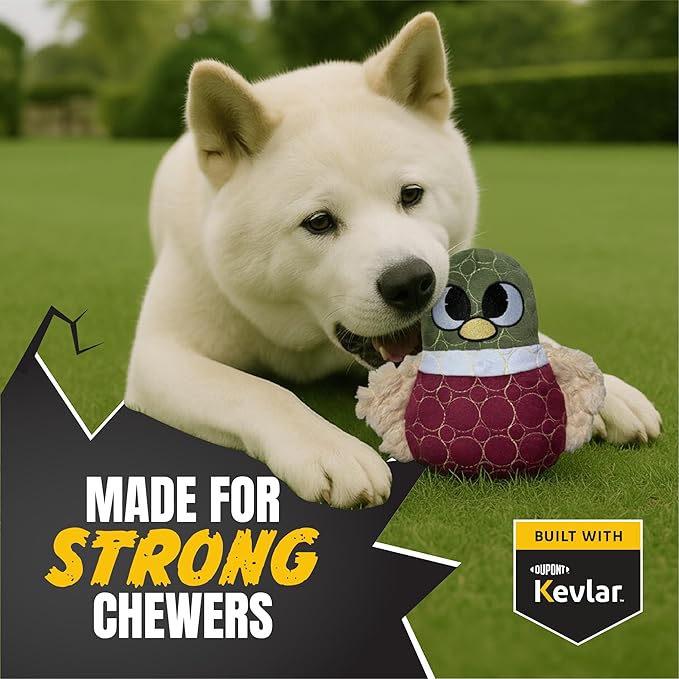 Bite Force -Durable & Strong Dog Toy Beak with Squeaker, Kevlar-Reinforced for Aggressive Chewers for Small Medium Large Dogs - Dark reg.
