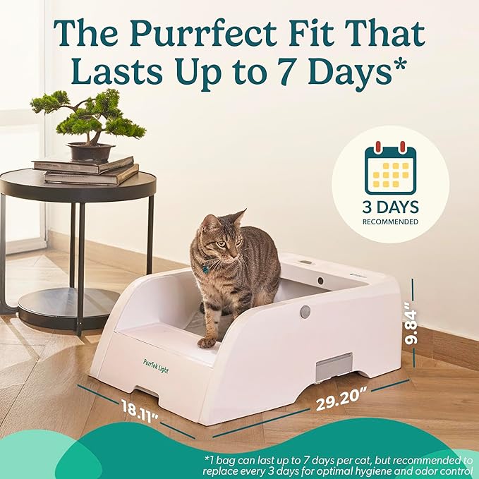 Self Cleaning Litter Box with Auto Safety Sensors for Multiple Cats - Automatic Cat Litter Box Self-Cleaning - Covered Ultra Odor Removal - Smart APP Control - Compatible On All WiFi - Electric Robot