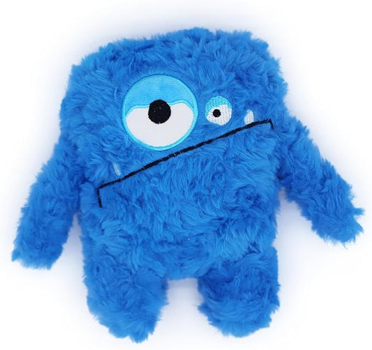 Plush Squeaky Dog Toy, Crinkle Stuffed Dog Toy Keep Them Busy Tug of War Dog Chew Toy for Small Medium Large Dogs (Blue)