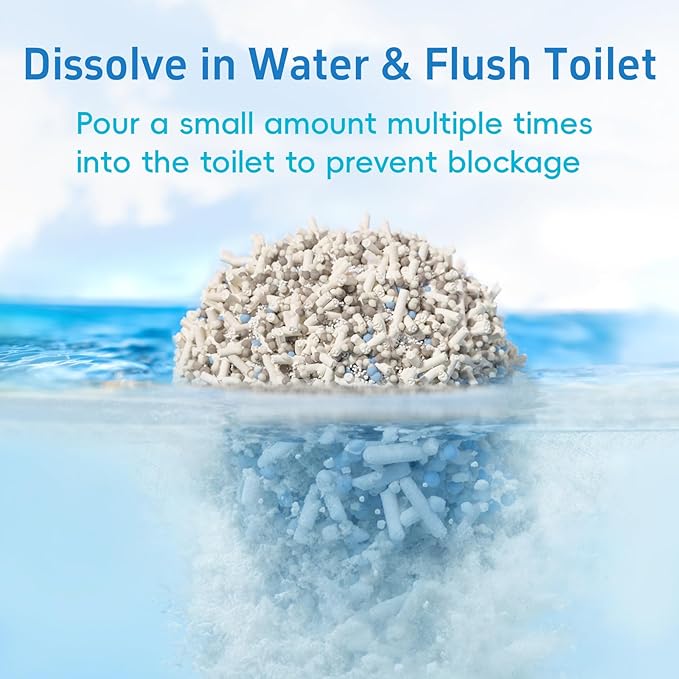 2Bags 5-in-1 Tofu Cat Litter, Mixed Cassava, Bentonite, Baking Soda, SAP, Natural Plant, Fast Clumping, Strong Water Adsorption & Deodorization, No Tracking, Dust-Free, Flushable, (7.9lbs x 2)