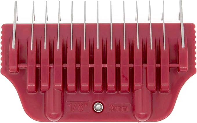 3MM 1/8" Cut Wide Clipper Guard Attachment for A5 Type Wide Blade | Stainless Steel Blade for Professional Groomers and Stylist | Snap-On/Off Design