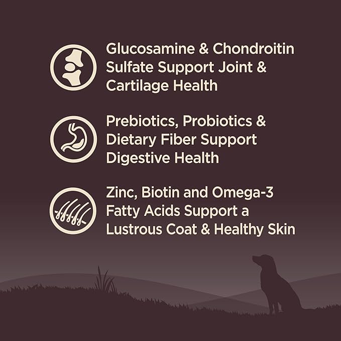 Wellness CORE Grain-Free High-Protein Large Breed Adult Dry Dog Food, Made in USA with Real Chicken & Natural Ingredients, With Glucosamine & Chondroitin to Support Joint Health (26-Pound Bag)