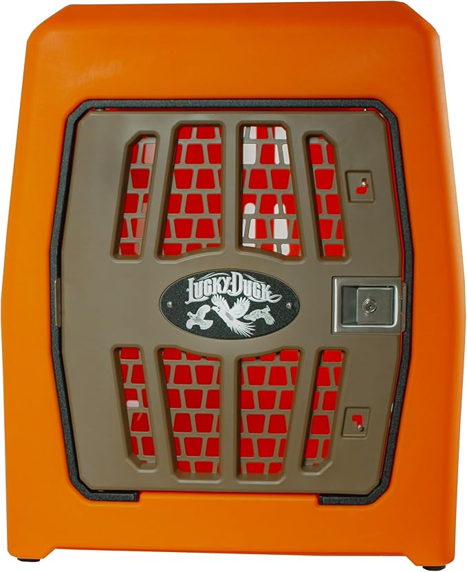 Lucky Dog Kennel, Durable Crash Tested Portable Dog Crates, Large, Uplander (Orange)