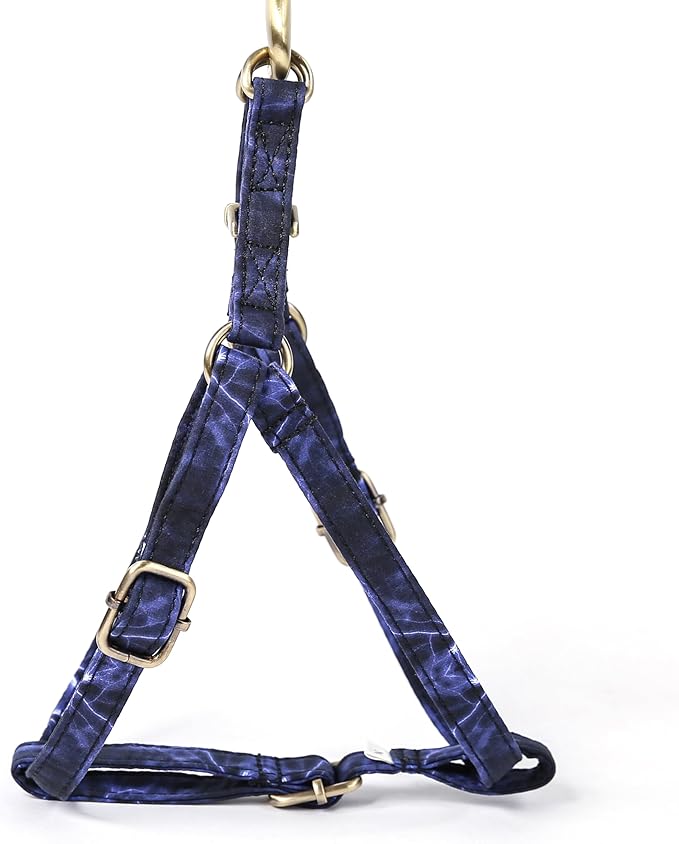 Angie and Allie Organic Cotton Personalized Step in Dog Harness,Custom Dog Halter Vests,Adjustable No Pull Canine Halter Harness for Small Medium Large Dogs