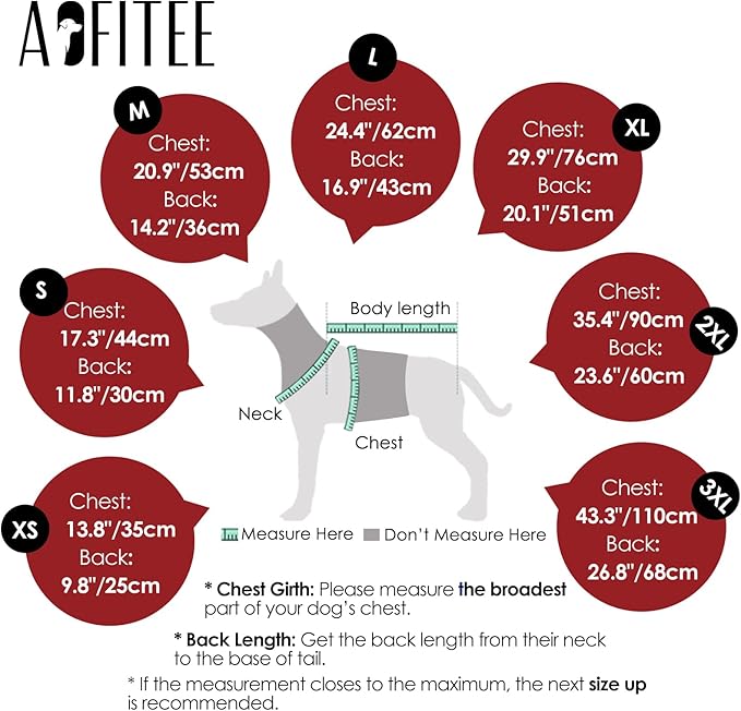 AOFITEE Dog Coat, Warm Dog Jacket Winter, Waterproof Dogs Winter Coat with Harness & Zipper, Reflective Turtleneck Fleece Pet Puffer Jacket Snowsuit for Jack Russel, Boston Terrier, Christmas Red M