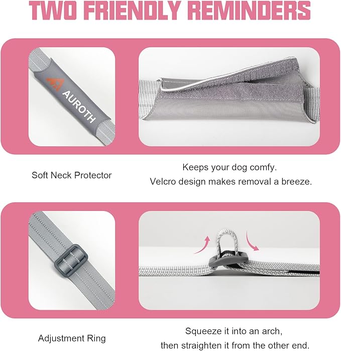 AUROTH Dog Harness No Pull Soft Padded Service Dog Vest, No Choke, Easy On Pet Vest with Handle, Adjustable Reflective Dog Harness for Small, Medium and Large Dogs, Easy Walking and Training