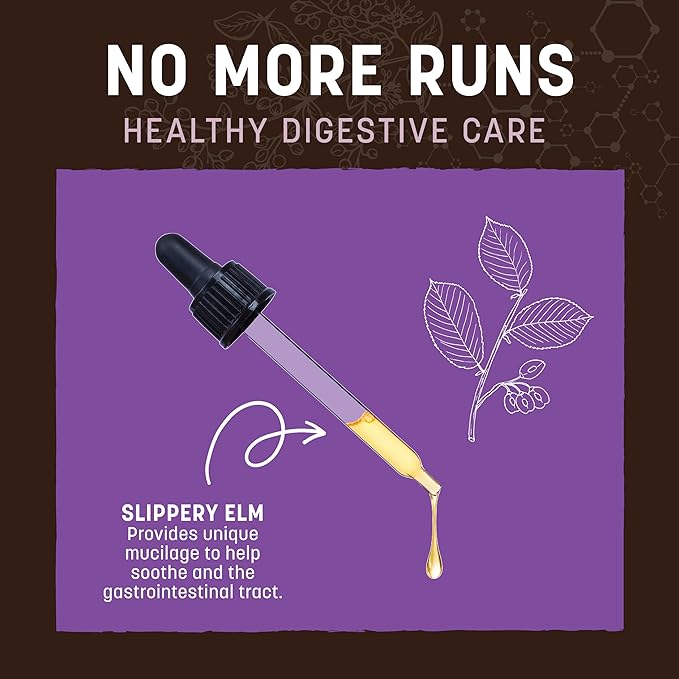 Earth Animal Apothecary Liquid Supplement - No More Runs Herbal Remedies for Dogs & Cats - 2 fl oz