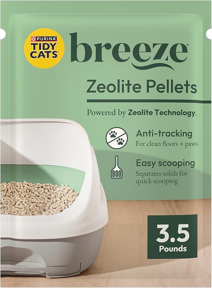 Purina Tidy Cats Litter Pellets, Breeze Refill Litter Pellets in Recyclable Box - (6) 3.5 lb. Bags