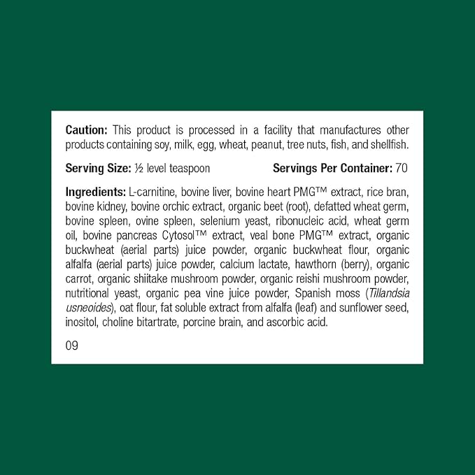 Standard Process Inc. Canine Cardiac Support - Dog Heart Health Supplement - Nutritional Formula to Support Cardiac Function - Pet Health Supplement with Selenium - 100 g