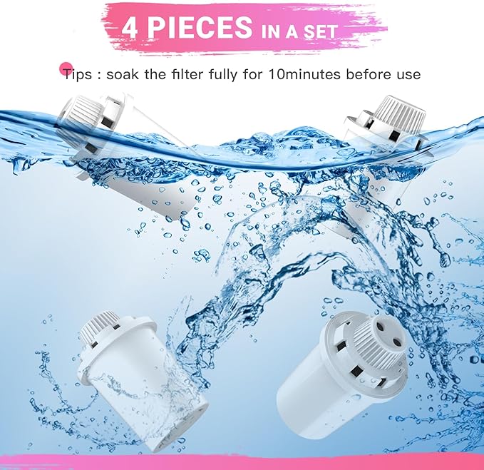 Replacement Filters for PETDOTT Dog Fountain, Water Filter, For Stainless Steel Pet Fountain for Large Dogs- Vertical Filtration for D2223,D2322,D2340,D2341 Lasts Two Months