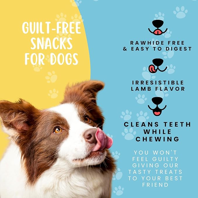 hotspot pets Dehydrated Lamb Lung Dog Treats - 2 Pound Big Bag, All-Natural, Made in USA - High Protein, Low Fat - Slow Roasted Oven Baked A Healthy Rawhide Alternative for All Dogs