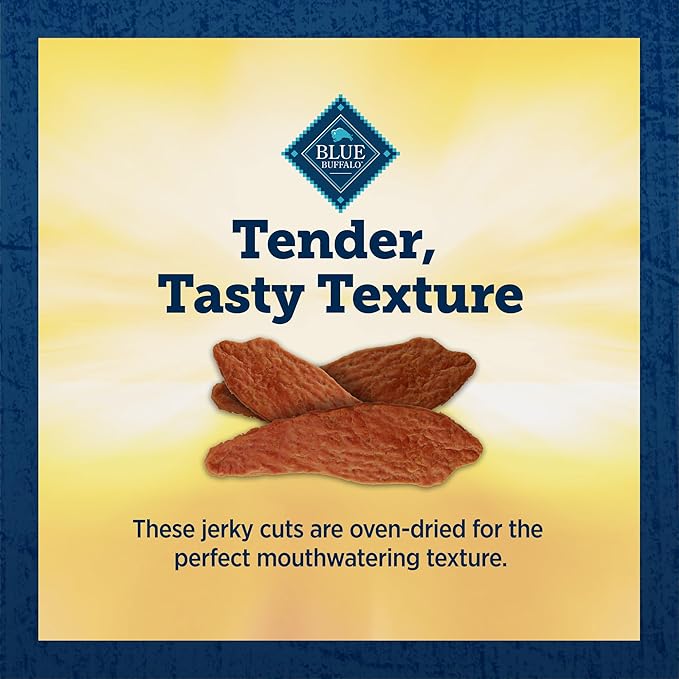 Blue Buffalo True Chews Premium Jerky Cuts Dog Treats with Natural Ingredients Chicken