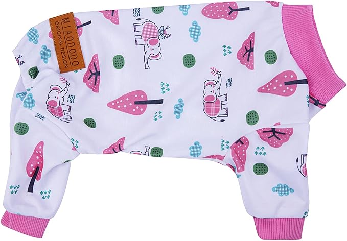 White Puppy Christmas Dog Clothes Pajamas for Small Medium Dogs Girl Boy,Funny Pet Cat Dog Shirts Costume Sweaters Pjs Onesie Shirt,Doggie Onesies Cat Pet Outfit Frenchie Clothes