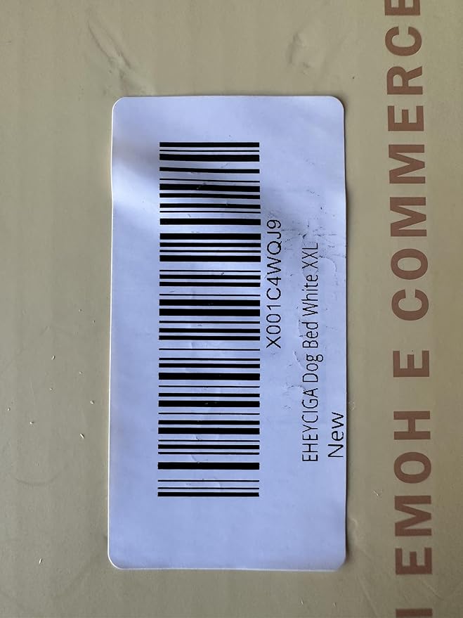 EHEYCIGA Orthopedic XXL Dog Beds for Jumbo Dogs with Removable Washable Cover for Crate, Beige, 47x29