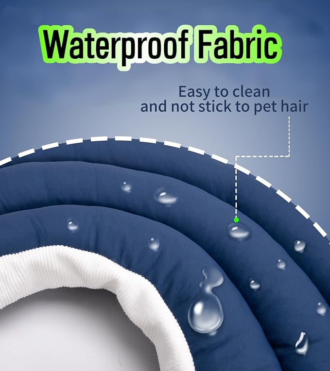 Soft Dog Cones, Recovery Dog Donut Collar After Surgery- Cone of Shame Alternative, Pet Elizabethan E-Collar Anti-Bite Lick Wound Healing Adjustable for Small Large Medium Dogs