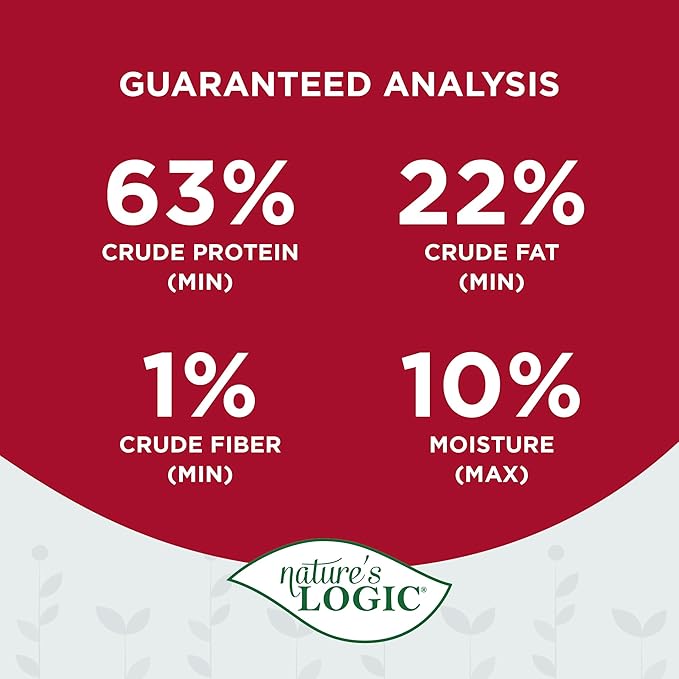 Nature's Logic Beef Trachea Dog Chew Treat - 100% USDA Prime Beef, All Natural Single Ingredient Dog Snack - Promotes Dental Hygiene - High Protein, Carnivore Recreation - Beef Trachea Treat, 1lb