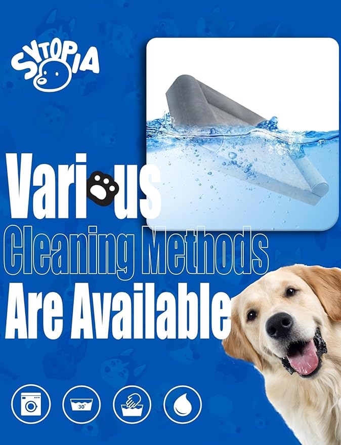 Sytopia Chew Proof Dog Bed for Large Dogs Orthopedic, 42 Inch Indestructible Pet Beds Extra Large, Washable Removable Cover and Anti-Slip Bottom - X-Large