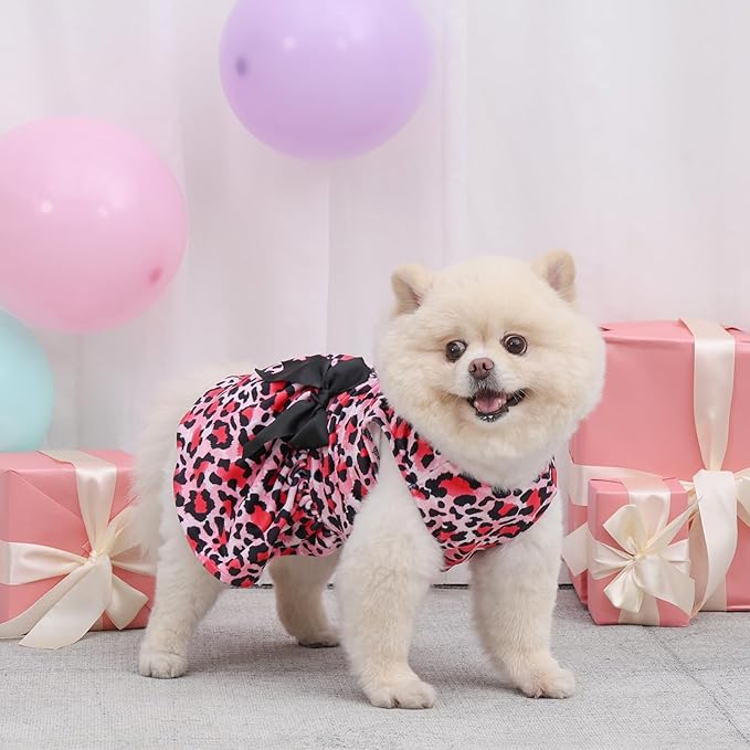 CuteBone Velvet Dog Dresses for Small Dogs, Stylish & Soft Fabric, Comfortable Fit for Everyday Wear, Perfect for Special Occasions NCVA10L