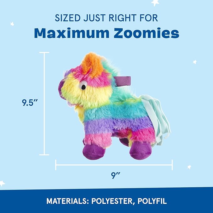 Barkbox Squeaky Dog Toys - Plush and Squeak Chew Toys | Puppy and Pet Toys for Small Dogs (Full O' Fluff Piñata, Small Dog)