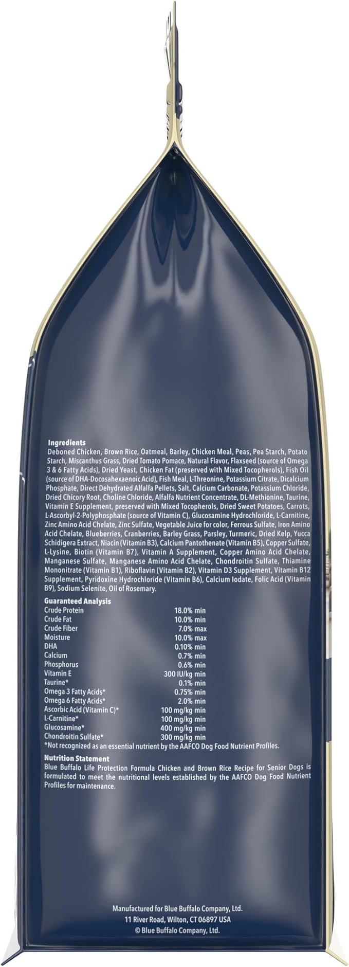 Blue Buffalo Life Protection Formula Natural Senior Dry Dog Food, Chicken and Brown Rice 5-lb Trial Size Bag