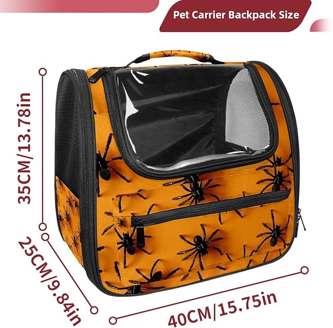 Spiders 2 Pet Carrier Soft Sided Carrier for Small Medium Cats Dogs