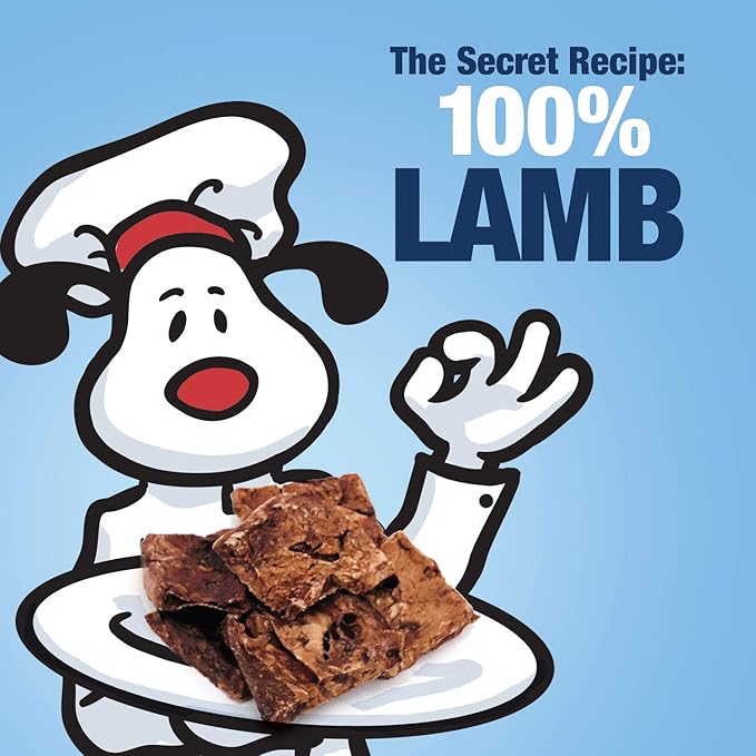 ValueBull Lamb Lung Wafers for Dogs, Premium 20 lb Bulk Pack - All Natural Treat, Soft & Chewy, Single Ingredient