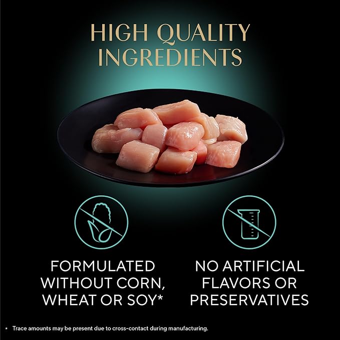 Sheba Perfect Portions Kitten Wet Cat Food Pate Chicken Entree, 2.6 oz. Twin-Pack Trays (24 Count, 48 Servings)