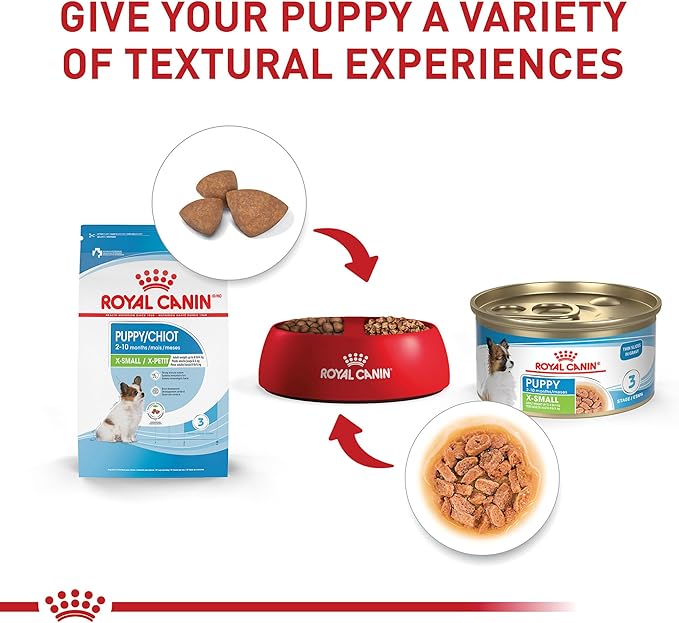 Royal Canin Size Health Nutrition X-Small Puppy Thin Slices in Gravy Dog Food, 3 oz (Pack of 12)