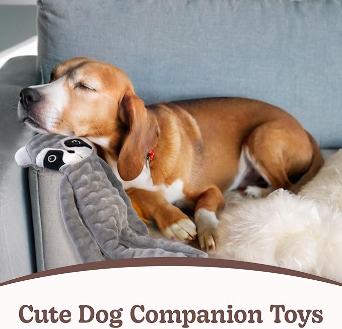 SHARLOVY No Stuffing Dog Toys Squeaky for Large Dogs, Crinkle Puppy Teething Toys to Keep Them Busy, Plush Interactive Doggie Long Lasting Chews for Aggressive Chewers