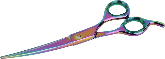 Sharf Rainbow 7.5 Inch Curved Dog Grooming Scissors - 440C Japanese Steel - Trusted Brand