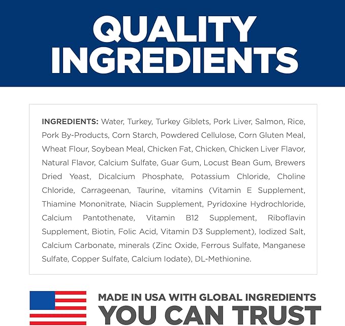 Hill's Science Diet Adult 7+, Senior Adult 7+ Premium Nutrition, Wet Cat Food, Turkey Minced, 5.5 oz Can, Case of 24